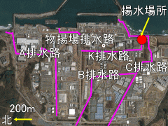 福島第一原発排水路