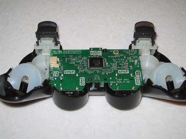 DS3 Dualshock3 デュアルショック3 Wireless Controller Black CECHZC2J A1 組み立て作業、L・R ボタン取り付け完了