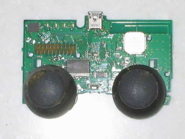 DS3 Dualshock3 デュアルショック3 Wireless Controller Black CECHZC2J A1 分解作業、電子回路基板 アナログスティック側