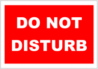 Do Not Disturb Poster Template