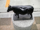 JR松阪駅　松阪牛の石柱